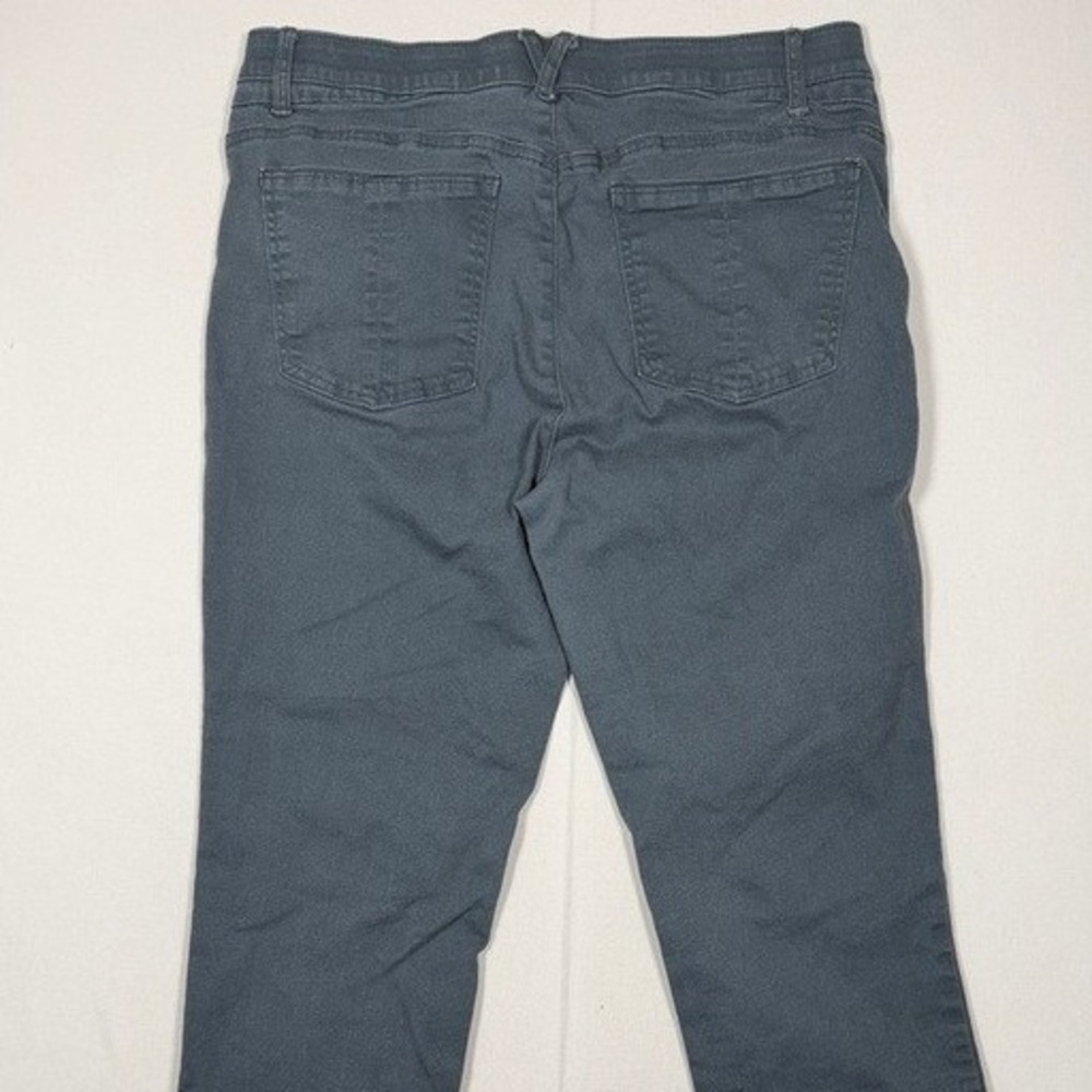 Democracy Absolution Womens 14 Gray Crop Pants Scallop Raw Hem High Rise - Picture 5 of 10